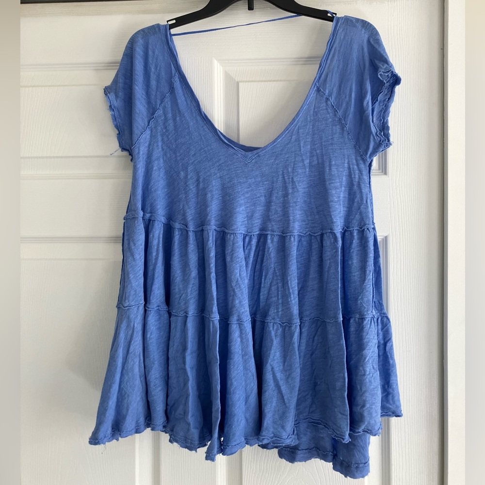 Blue Free People Women's Top